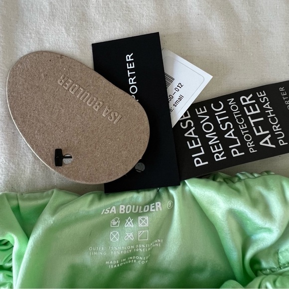 Isa Boulder Jessie Satin-Stretch Bottom in Honeydew - Picture 9 of 16